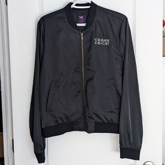 Urban Decay Black Bomber Jacket Beauty With An Edge large B1 - Picture 2 of 10